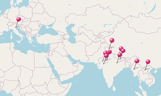 Map: Black & white portraits